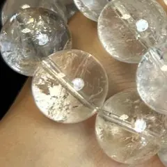 【天然石】ヒマラヤアイスクォーツ 12mm ブレスレット ice12006