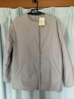 マフラー付きダウンジャケット