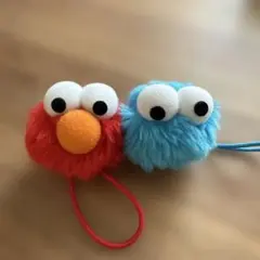 ユニバーサル　エルモ・クッキーモンスターヘアゴム