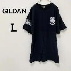 GILDAN 【L】ギルダン Tシャツ ブラック プリントTシャツ