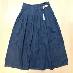 fig London デニムタックフレアスカートのサムネイル