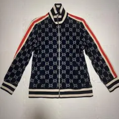 J*中様 美品: GUCCI GGジャガード　トラックジャケット　ネイビーLのサムネイル