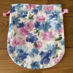 手作り巾着 花柄