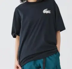 ラコステ オーバーサイズ バック プリントTシャツ　ブラック　Lサイズ 新品のサムネイル