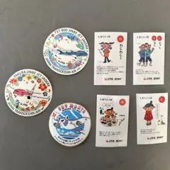 JALステッカー7枚セット　沖縄　サクラジンベイジェット　ジンベイジェット