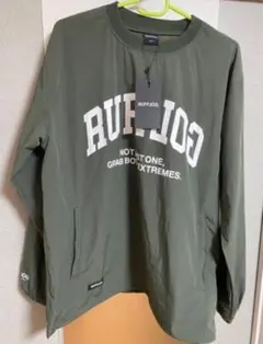 【新品タグ付】RUFFLOG ラフロッグ クルーネックピステ カーキ S ゴルフのサムネイル