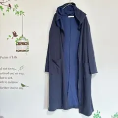 ショコラフィネローブ/フード付き カットソーコーディガン ポケット付き F