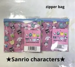 サンリオキャラクターズ　フラットポーチ　サンリオ　ポーチ　おはじき　プチパーツ