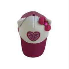 ハローキティ 耳付きキャップ ピンク