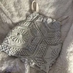 チ*コ様 nude vintage ジレ ビスチェ クロシェ - メルカリ
