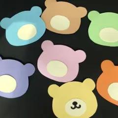 メッセージカード　ハンドメイド　くま　お顔無し　15枚　クラフト