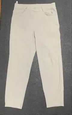 ベージュ　レギンス　Ｌサイズ　ストレッチ