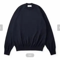 everyone high gauge knit sweater (NAVY)