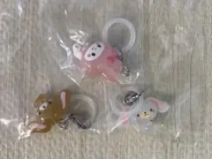 3点セット　サンリオキャラクターズ　ゆるっと　めじるしアクセサリー