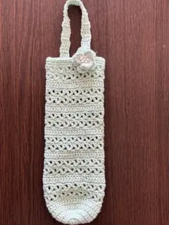 折りたたみ傘カバー ミントグリーン かぎ針編み