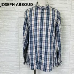 【美品】ジョセフアブード 長袖シャツ マルチカラー M チェック 紳士シャツのサムネイル