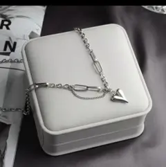 ハートネックレス 激かわ♡ 高品質サージカルステンレス ラスト1 金属アレルギー