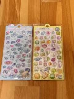 限定セット新品！ボンボンドロップシール　3Dぷくぷくシール　かわいいうさぎ&ねこ