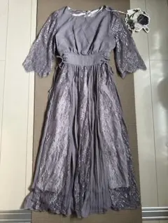 GIRL ガール ワンピース プリーツレースドレス パーティ 結婚式 タグ付き