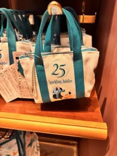 【ショッピングバッグ】 ディズニー 25周年 スパークリングビジュリー ミッキー