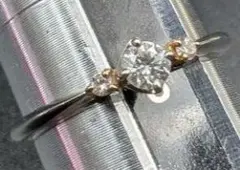 シチズンジュエリー Pt900 K18 ダイヤリング 0.106ct 0.02のサムネイル