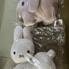 タイトーくじ A賞特大サイズぬいぐるみ ゾウ＆ラストワン賞 ぬいぐるみ うさぎ