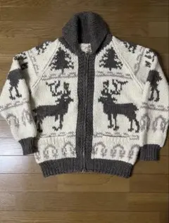 gim ヴィンテージ　カウチンセーター　ニット　美品　M