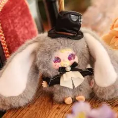 Jiimo 小公主 暗黑童话 100% ぬいぐるみ うさぎ グレー 娃三岁