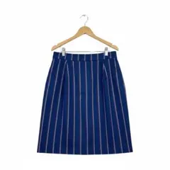 【美品】 apart by lowrys ネイビー ストライプタイトスカート M