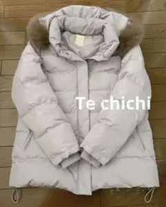 Te Chichi ファー付きライトパープルダウンジャケット