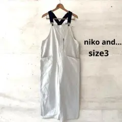 niko and... ニコアンド オーバーオール サロペット オフホワイトのサムネイル