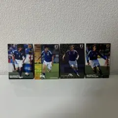 サッカー トレーディングカード 4枚セット