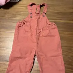 baby nest 赤いオーバーオール 90cm
