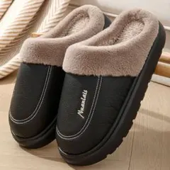 moko様 專用 ふわふわ 濃い灰色 スリッパ サイズ：27cm