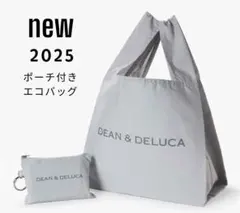 百貨店購入正規品★DEAN & DELUCAポーチ付きエコバッグ　グレー