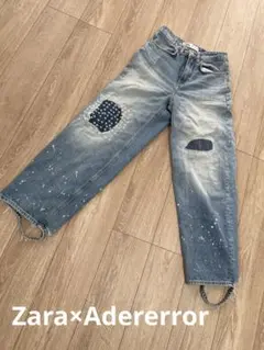 美品】ZARA × ADERERROR WIDE-LEG JEANS 34 - メルカリ