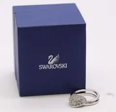 SWAROVSKI リング ハート クリスタル シルバーカラー