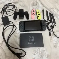 Nintendo Switch 本体 グレー Joy-Con4本付き - メルカリ