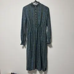 axes femme ワンピース レトロ グリーン