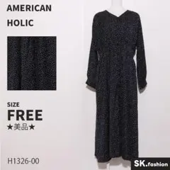 ★美品★ AMERICAN HOLIC ワンピース　マキシ丈　長袖　切り替え