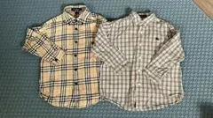 BURBERRY チェック柄 長袖シャツ 100,110 バーバリー