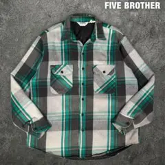 FIVE BROTHER 70s 80s ビンテージ キルティング ネルシャツのサムネイル