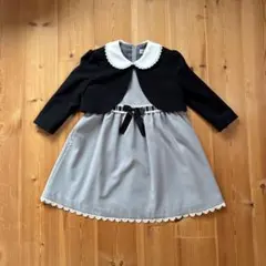 襟付きフォーマルドレス 半袖　入学式　卒園式