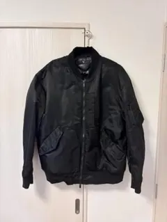 UNIQLO ユニクロ +J オーバーサイズ ブルゾン MA-1 BLACK L - メルカリ