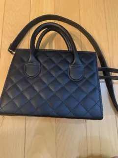 キルティング ショルダーバッグ ブラック 2way