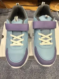 ライトブルー/パープル スニーカー ベルクロ