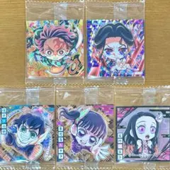 鬼滅の刃シールウエハース13 炭治郎 珠世 カナヲ 伊之助 禰豆子 5枚セット