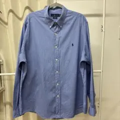Ralph Lauren BD 長袖シャツ ブルー XXL