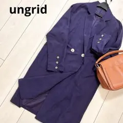 ungrid 美品　ジャケット　ロング　テーラード　コート　ネイビーのサムネイル