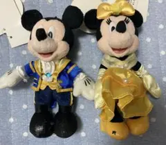 美女と野獣　ミッキー・ミニー ぬいば